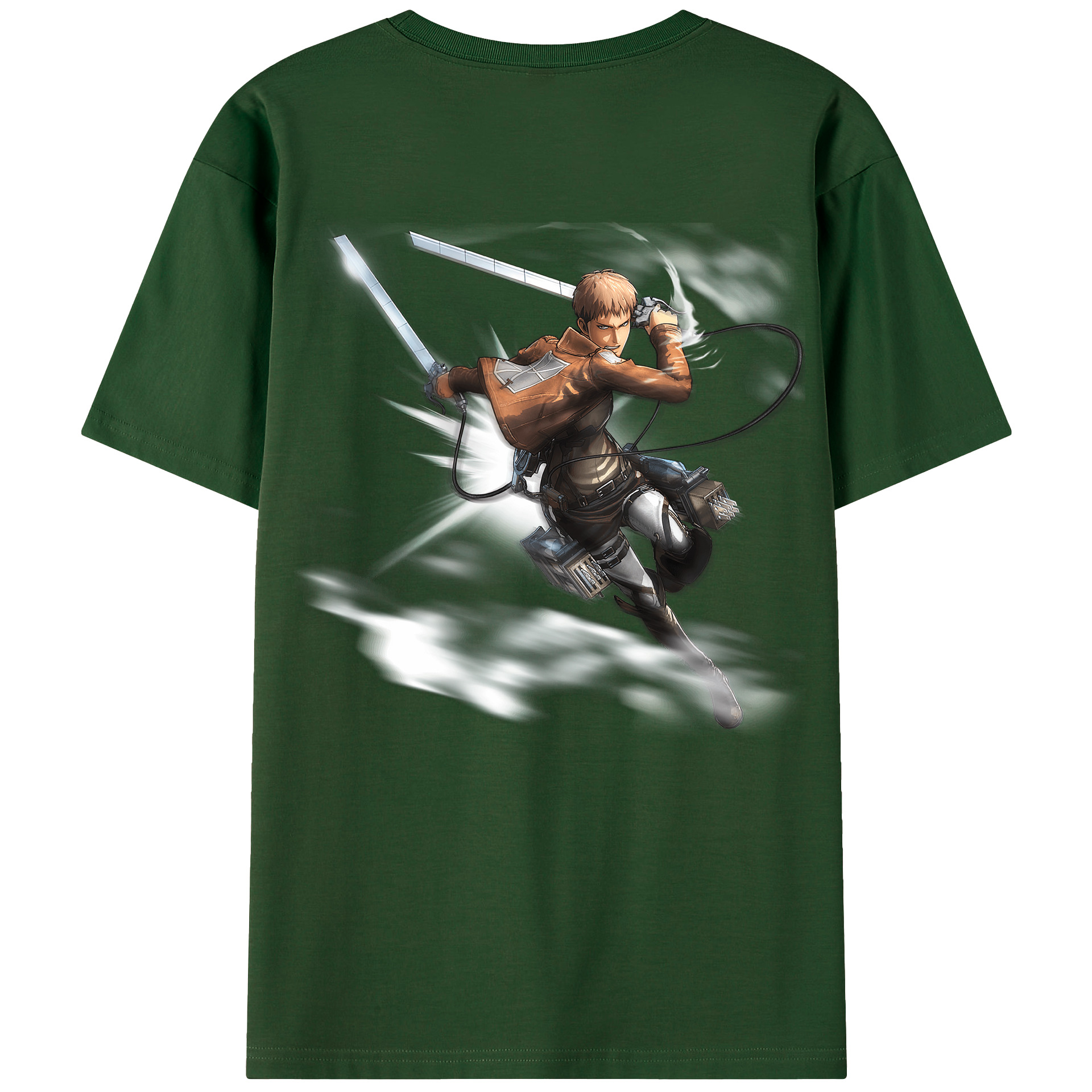 （画像用） 進撃の巨人 ジャン・キルシュタイン Attack on Titan Jean Kirstein 綿100％半袖Tシャツ（背面プリント）